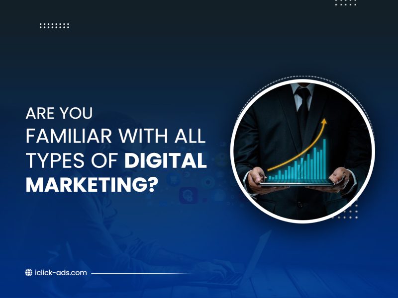 featured image with the text ‘Are you familiar with all types of digital marketing?