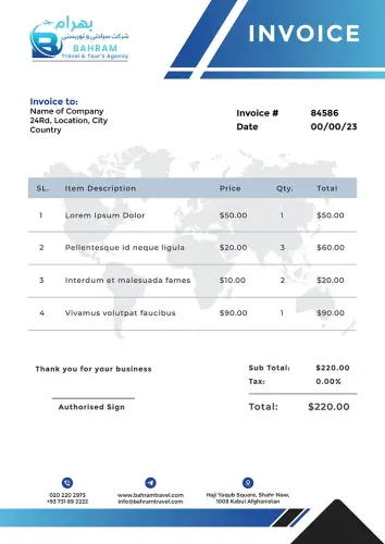 invoice copy